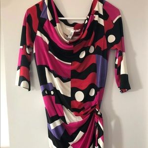 DVF Relaxed Della side wrap dress size 6